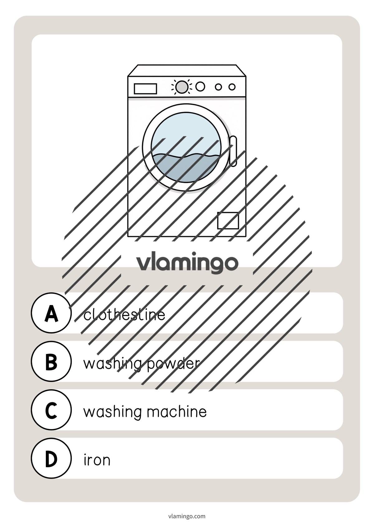 de englisch laundry room vocabulary quiz 027