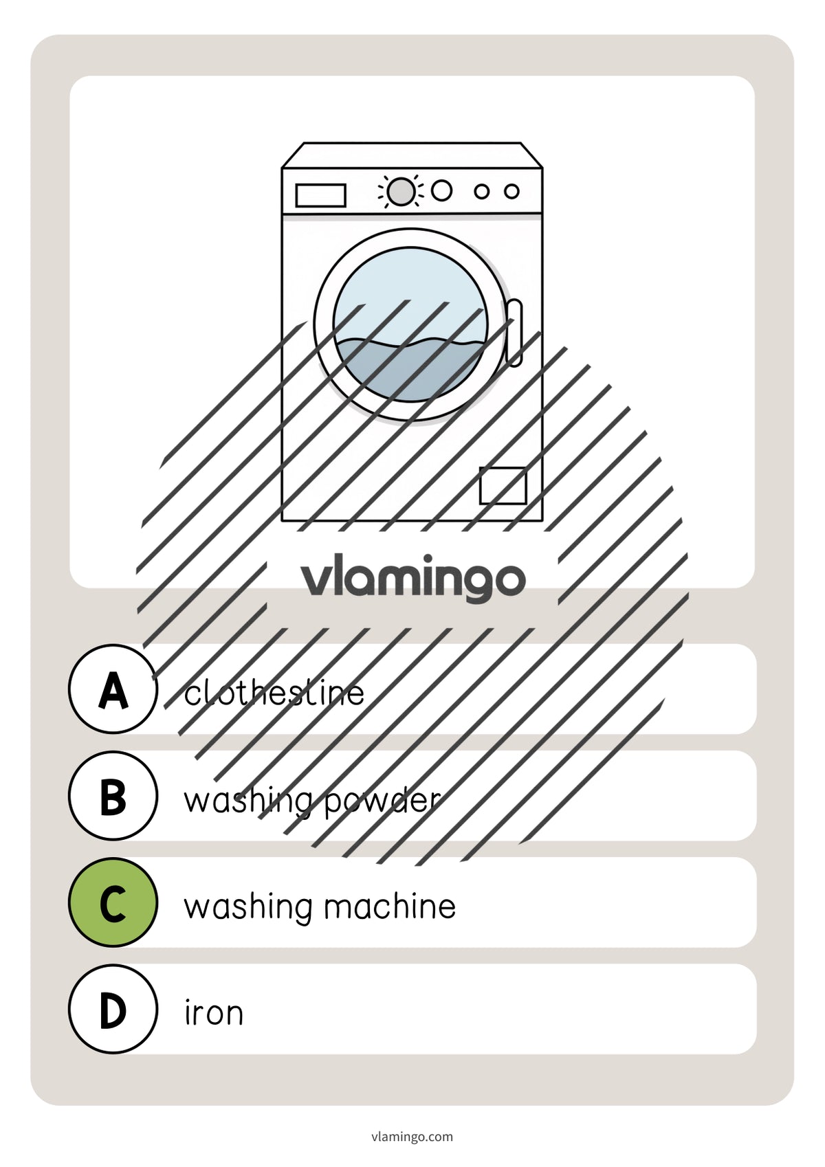 de englisch laundry room vocabulary quiz 028