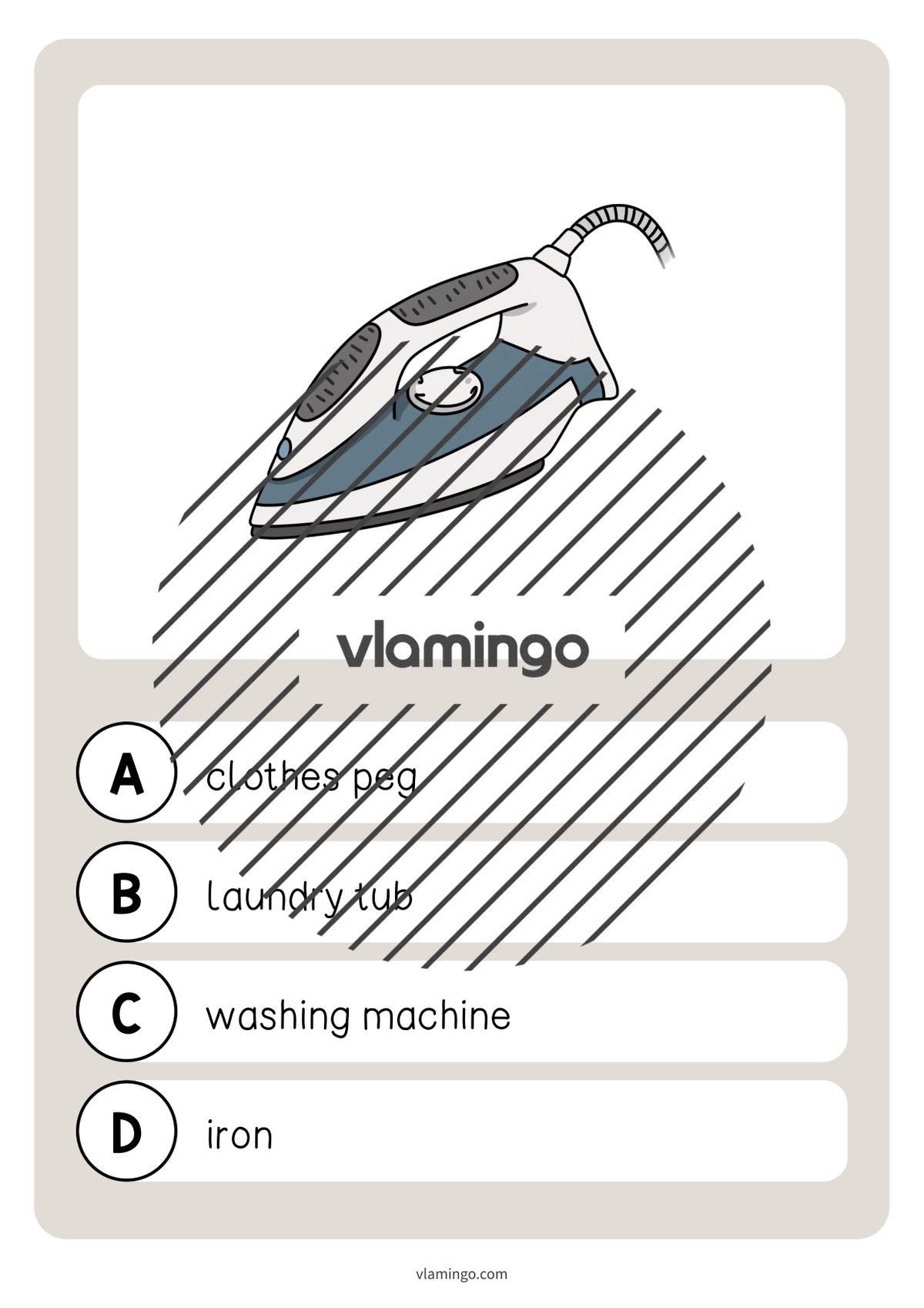 de englisch laundry room vocabulary quiz 035