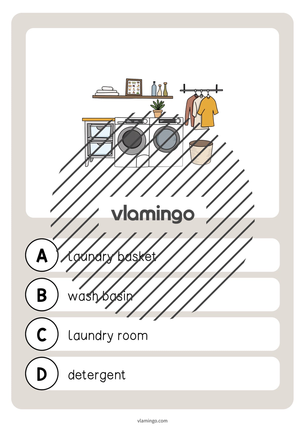 de englisch laundry room vocabulary quiz 043