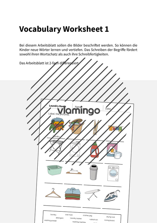 de englisch laundry room vocabulary worksheet 1 002