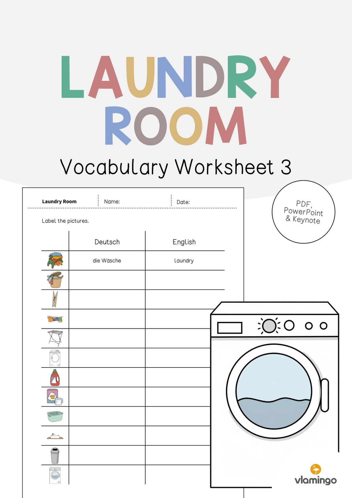 de englisch laundry room vocabulary worksheet 3 001