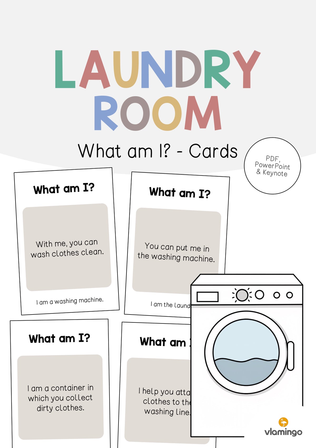 de englisch laundry room what am i cards 001