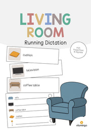 de englisch living room running dictation 001