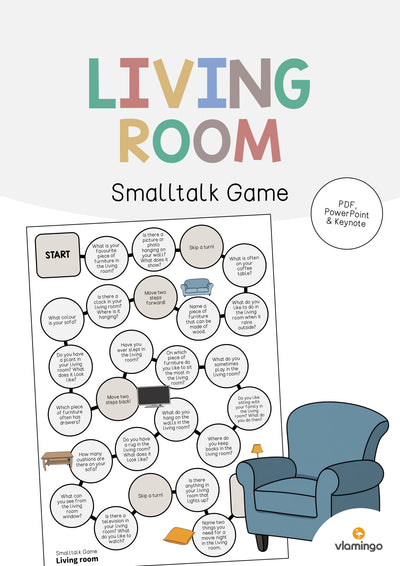 Living Room / Wohnzimmer: Smalltalk Game (Englisch)