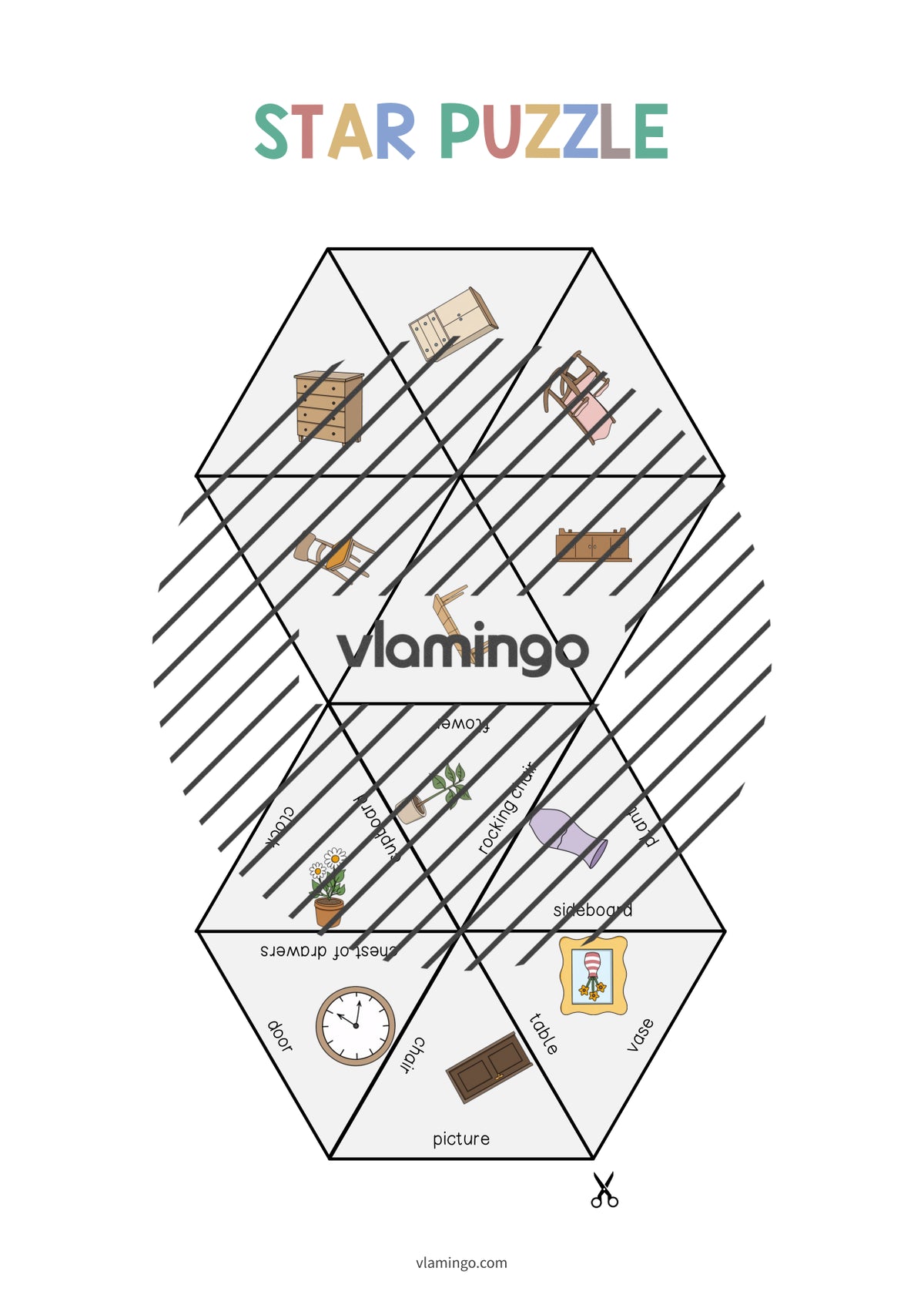 de englisch living room star puzzle 005