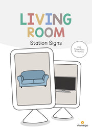 de englisch living room station signs 001