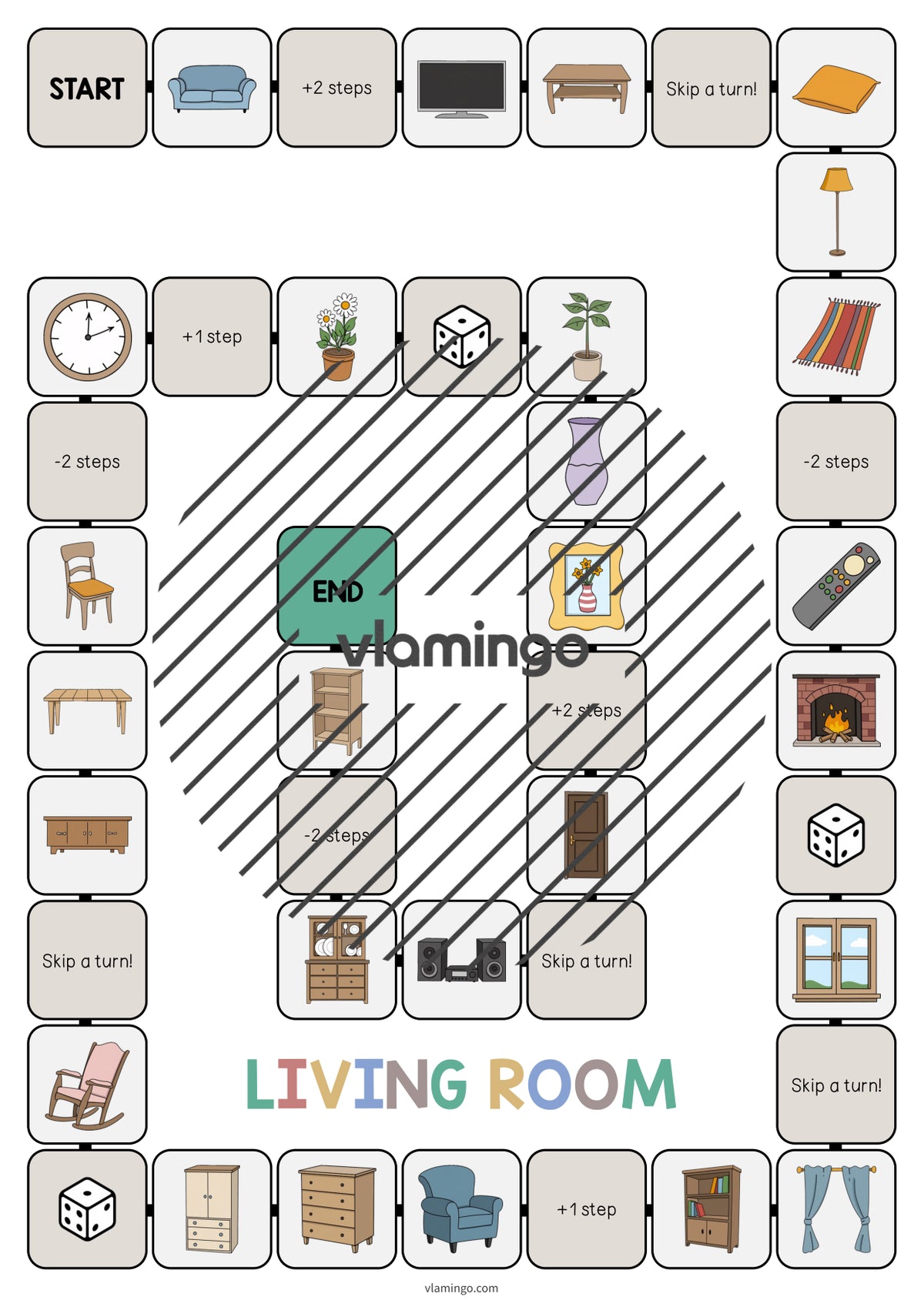 de englisch living room vocabulary game 003