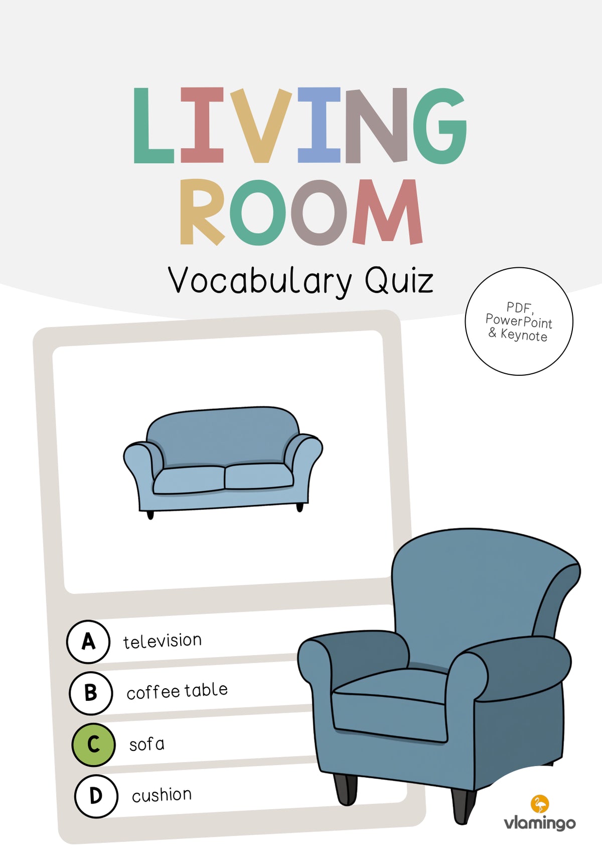 de englisch living room vocabulary quiz 001
