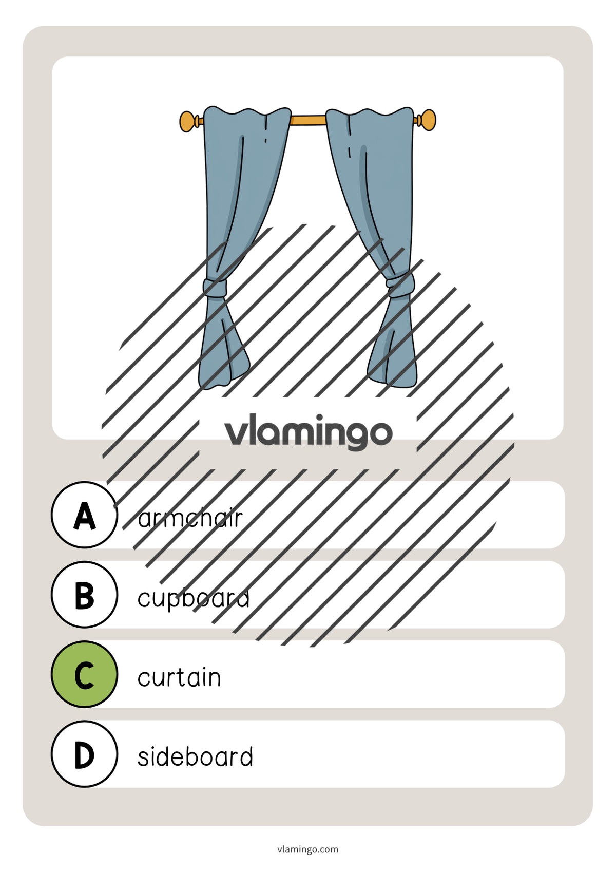 de englisch living room vocabulary quiz 024
