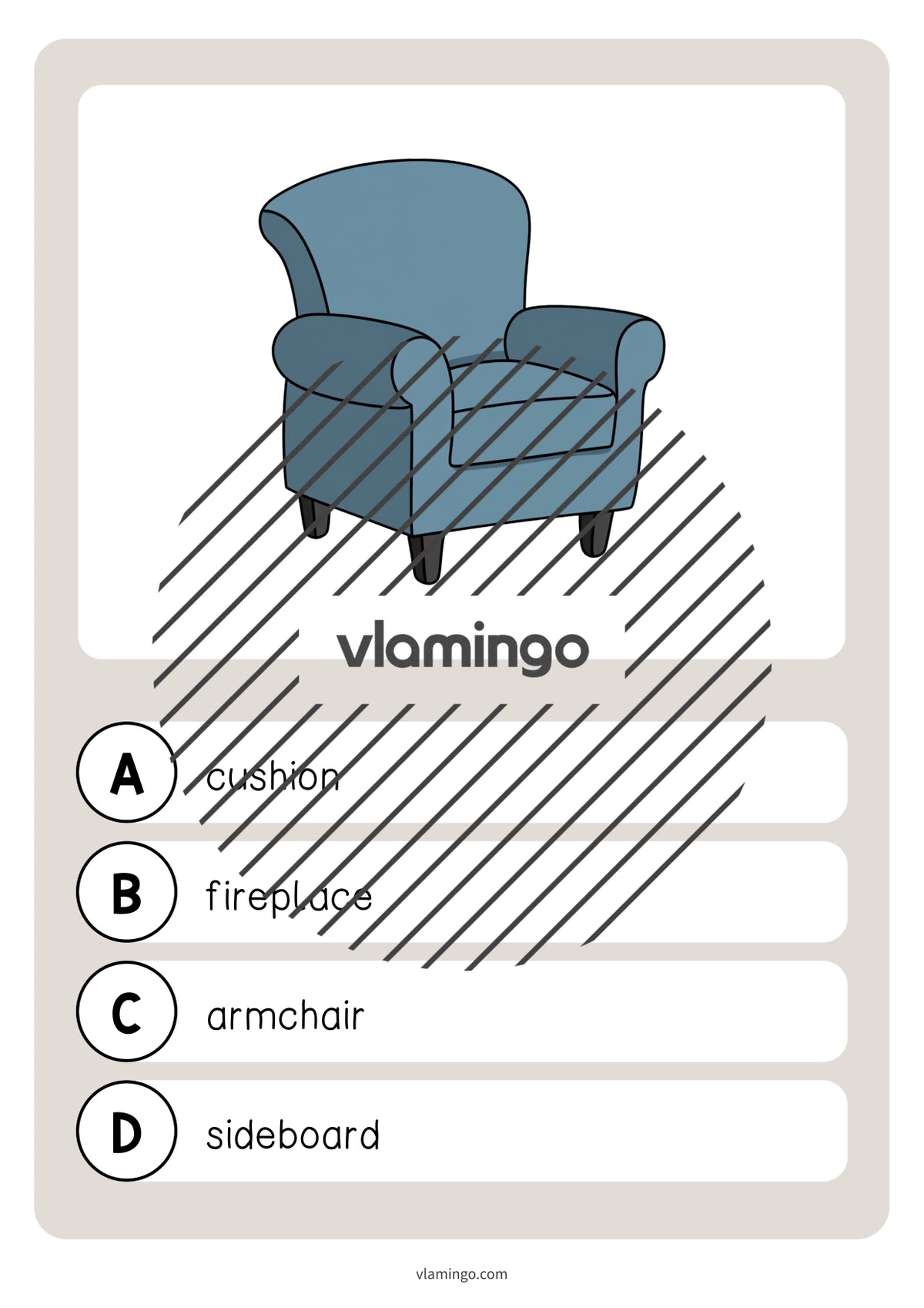 de englisch living room vocabulary quiz 027