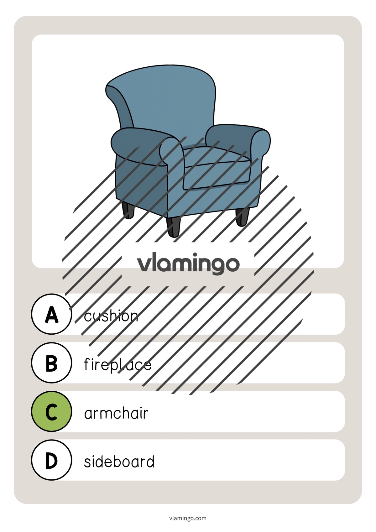 de englisch living room vocabulary quiz 028