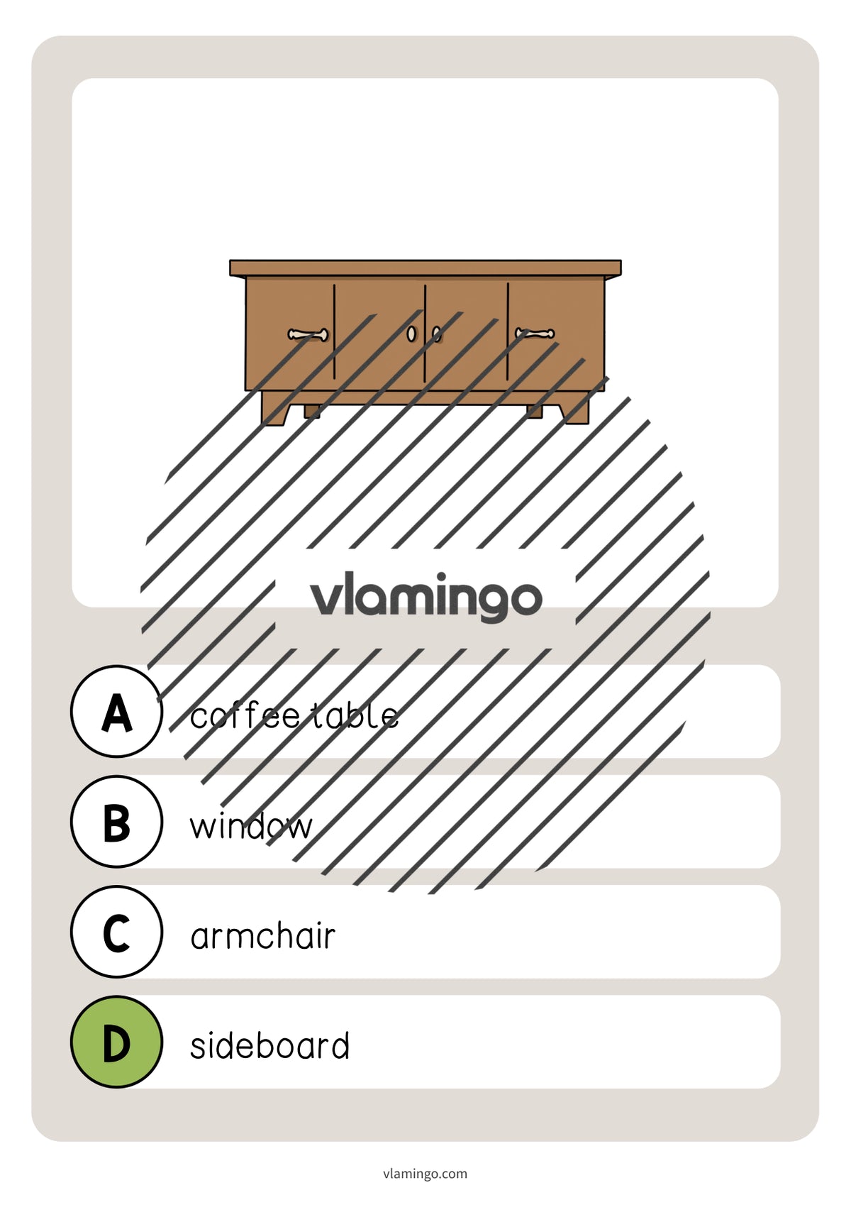 de englisch living room vocabulary quiz 036