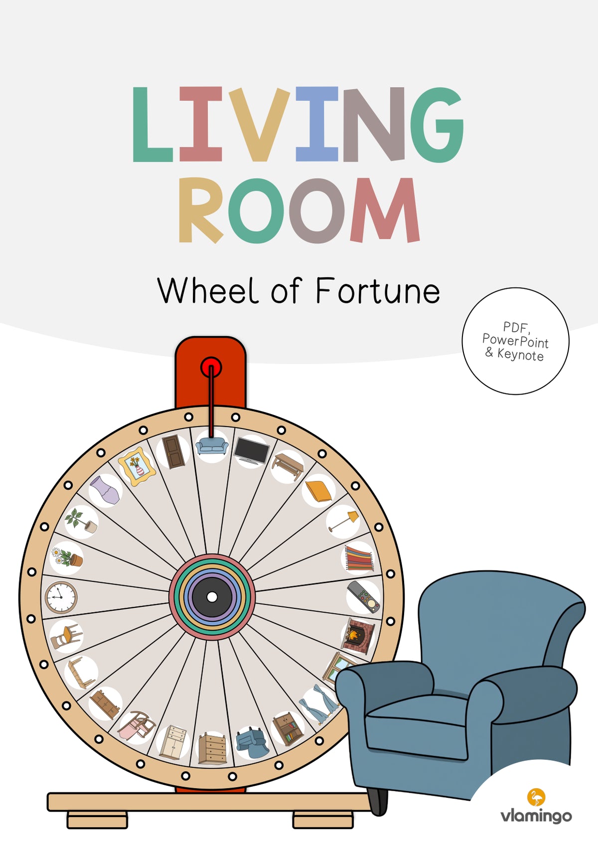 de englisch living room vocabulary wheel of fortune 001