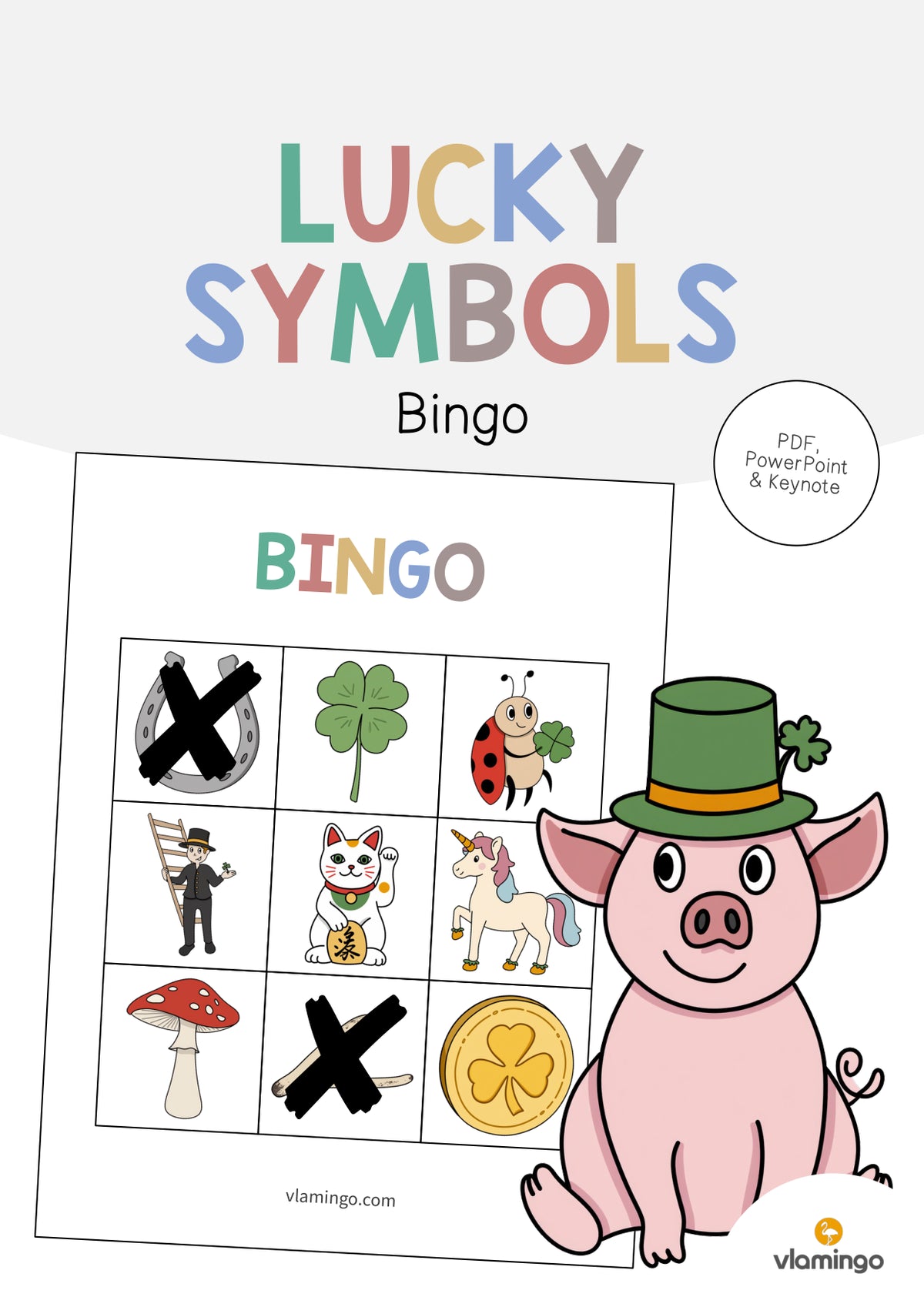 de englisch lucky symbols bingo 001