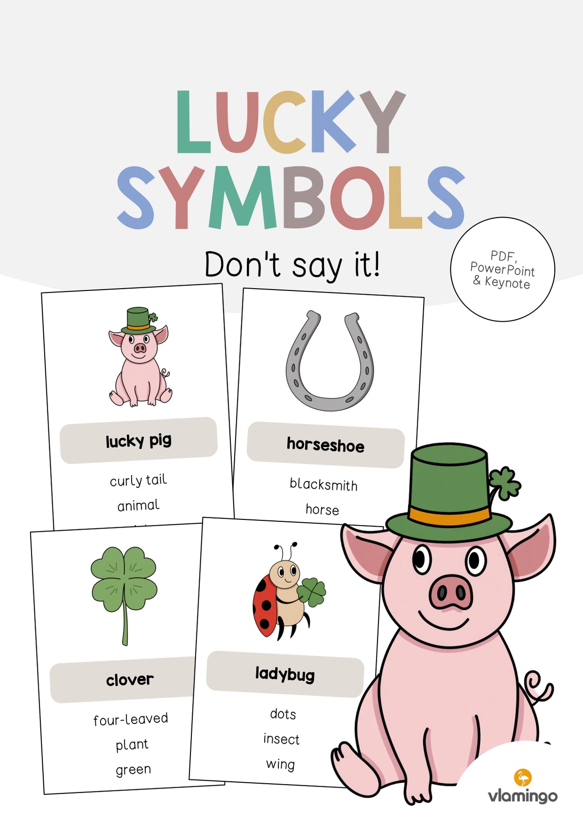 de englisch lucky symbols dont say it 001