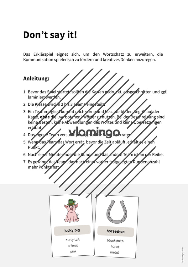 de englisch lucky symbols dont say it 002