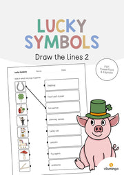 de englisch lucky symbols draw the lines 2 001