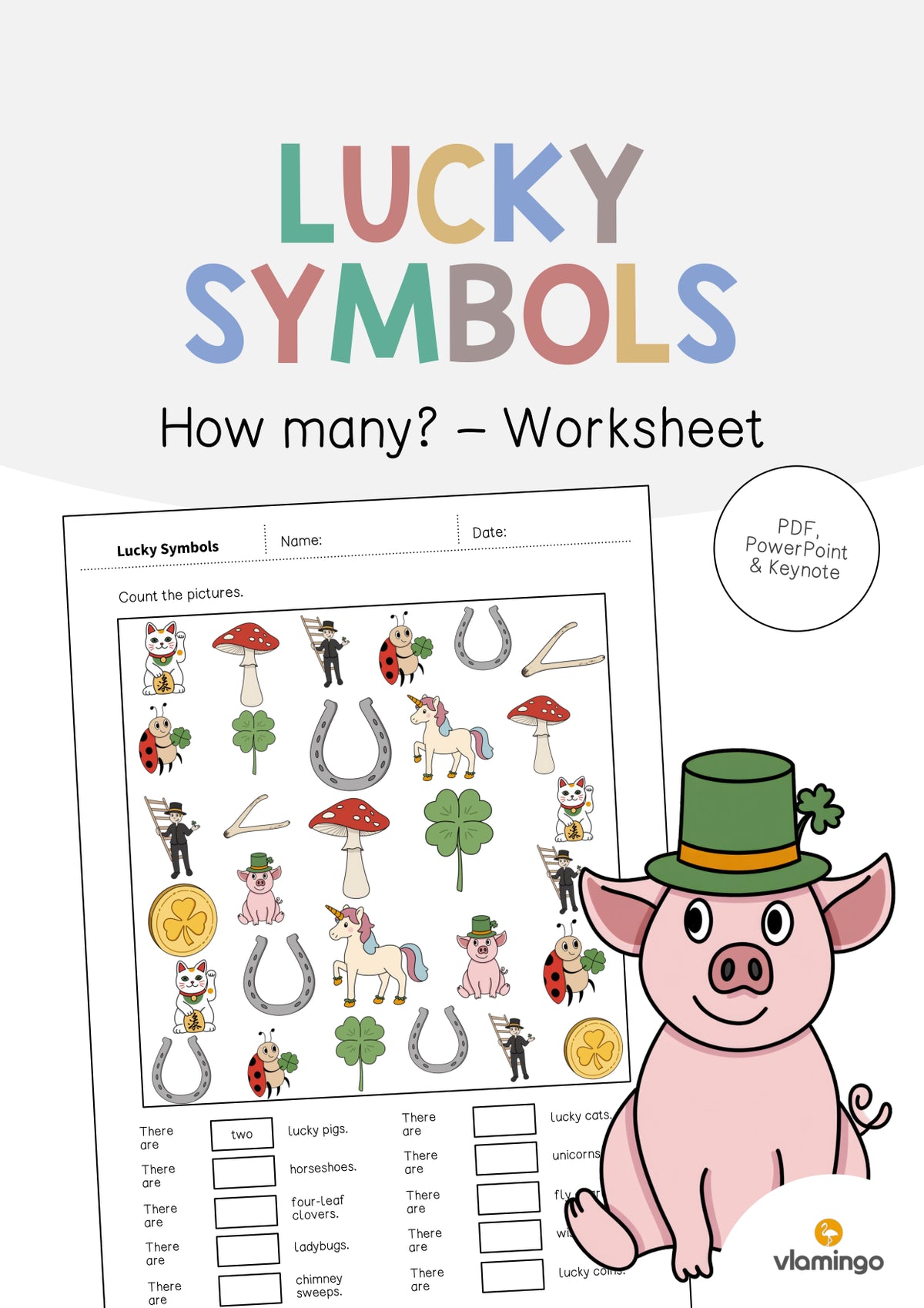 de englisch lucky symbols how many worksheet 001