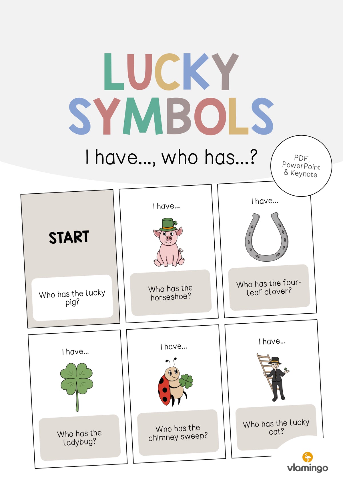 de englisch lucky symbols i have who has 001