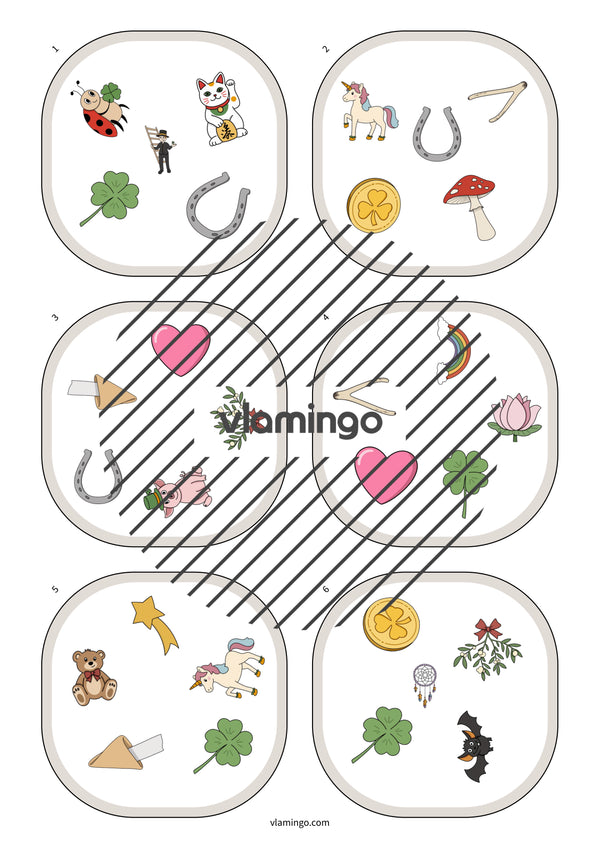 de englisch lucky symbols match 005