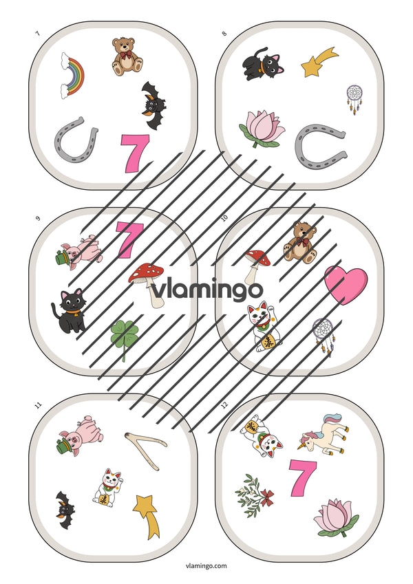 de englisch lucky symbols match 006