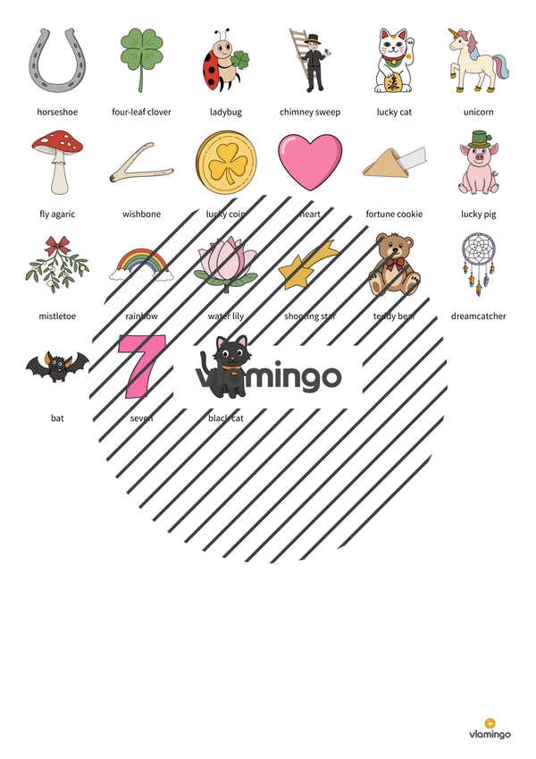 de englisch lucky symbols match 011