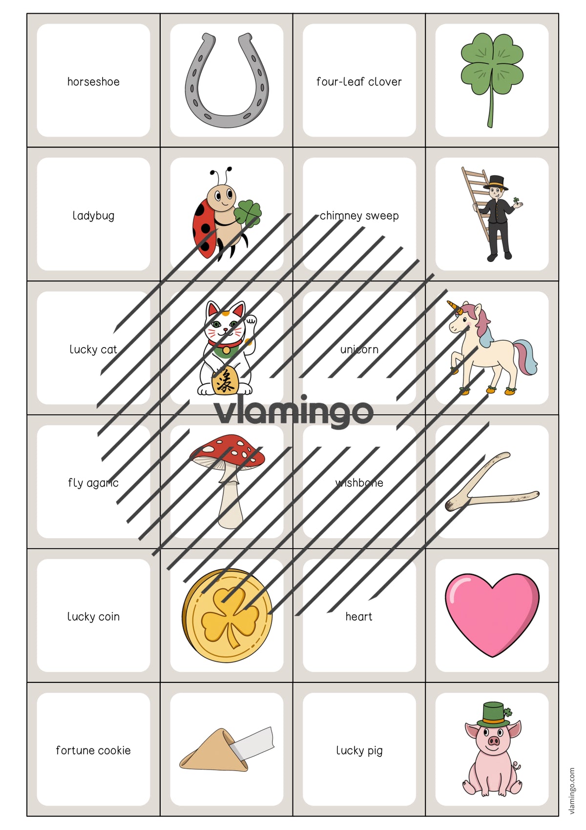 de englisch lucky symbols memo game 003