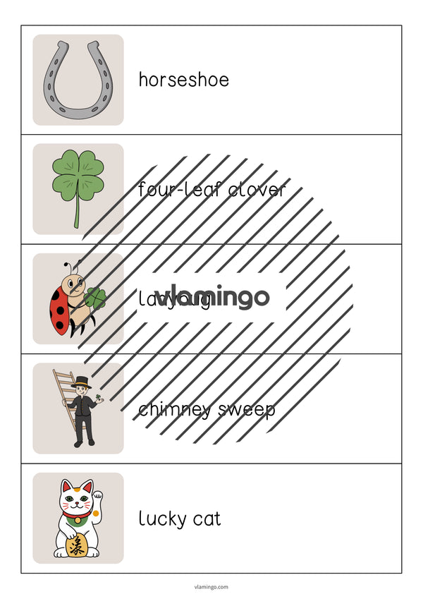 de englisch lucky symbols running dictation 003
