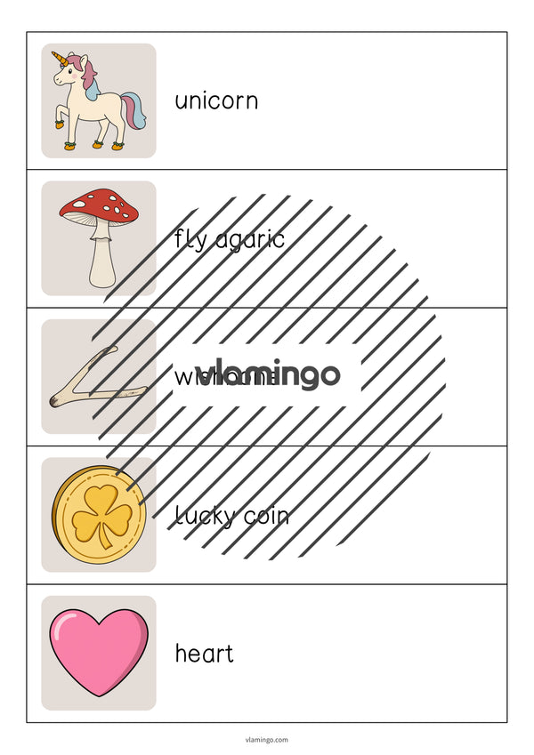 de englisch lucky symbols running dictation 004