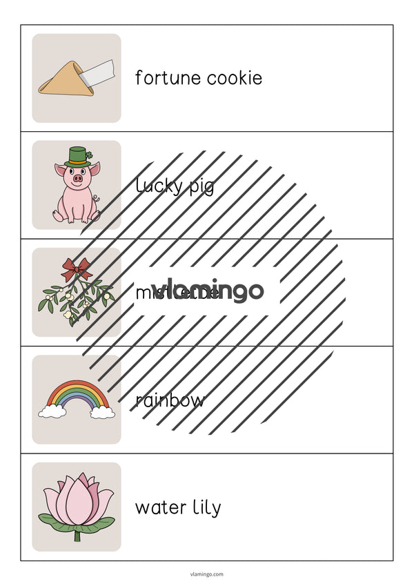 de englisch lucky symbols running dictation 005