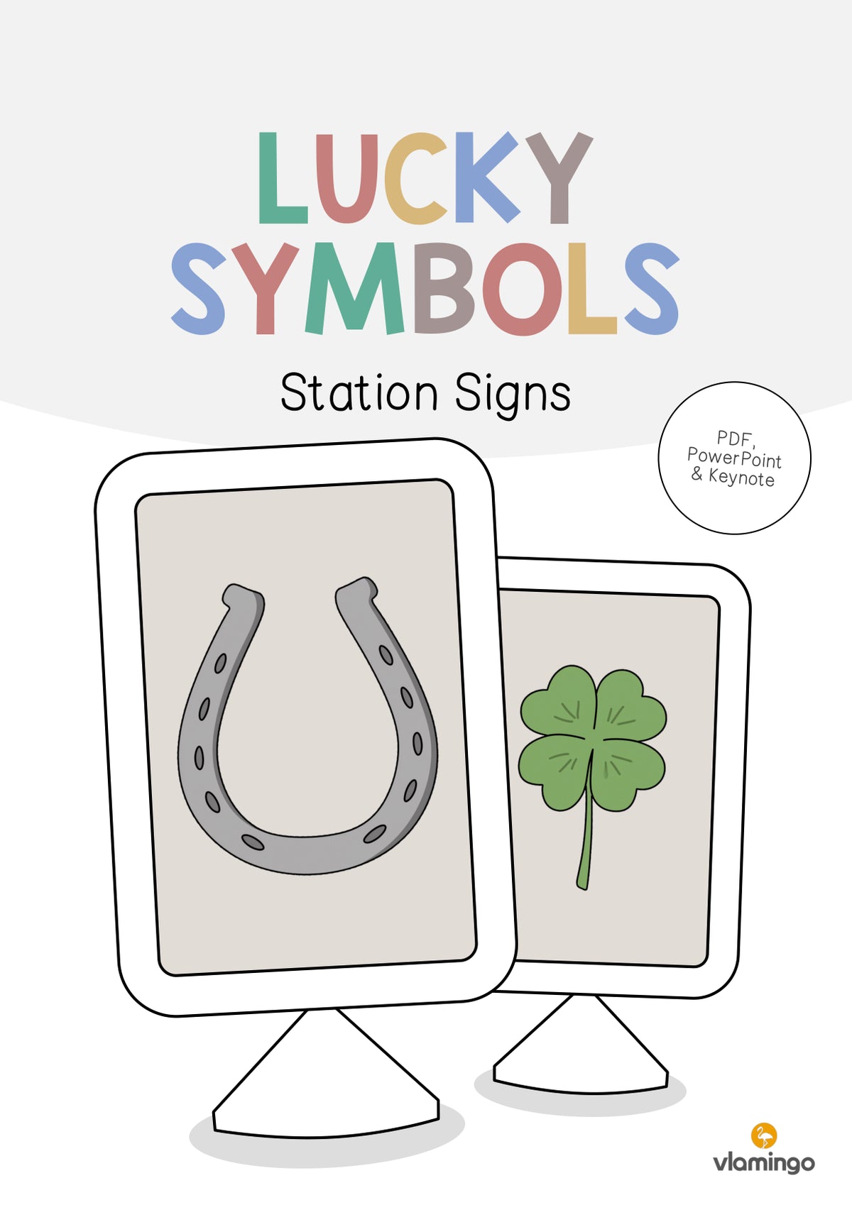 de englisch lucky symbols station signs 001