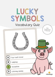 de englisch lucky symbols vocabulary quiz 001