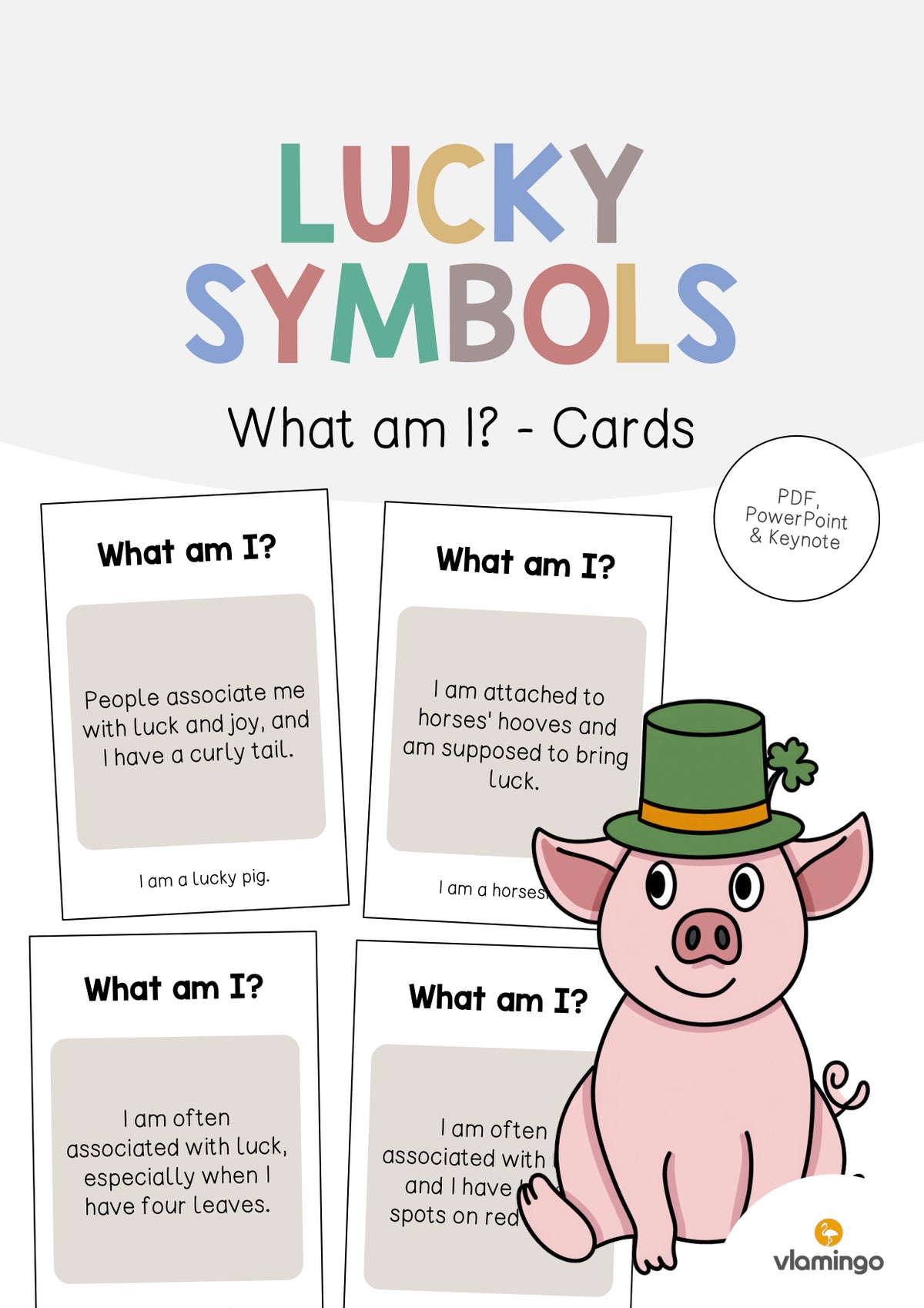 de englisch lucky symbols what am i cards 001