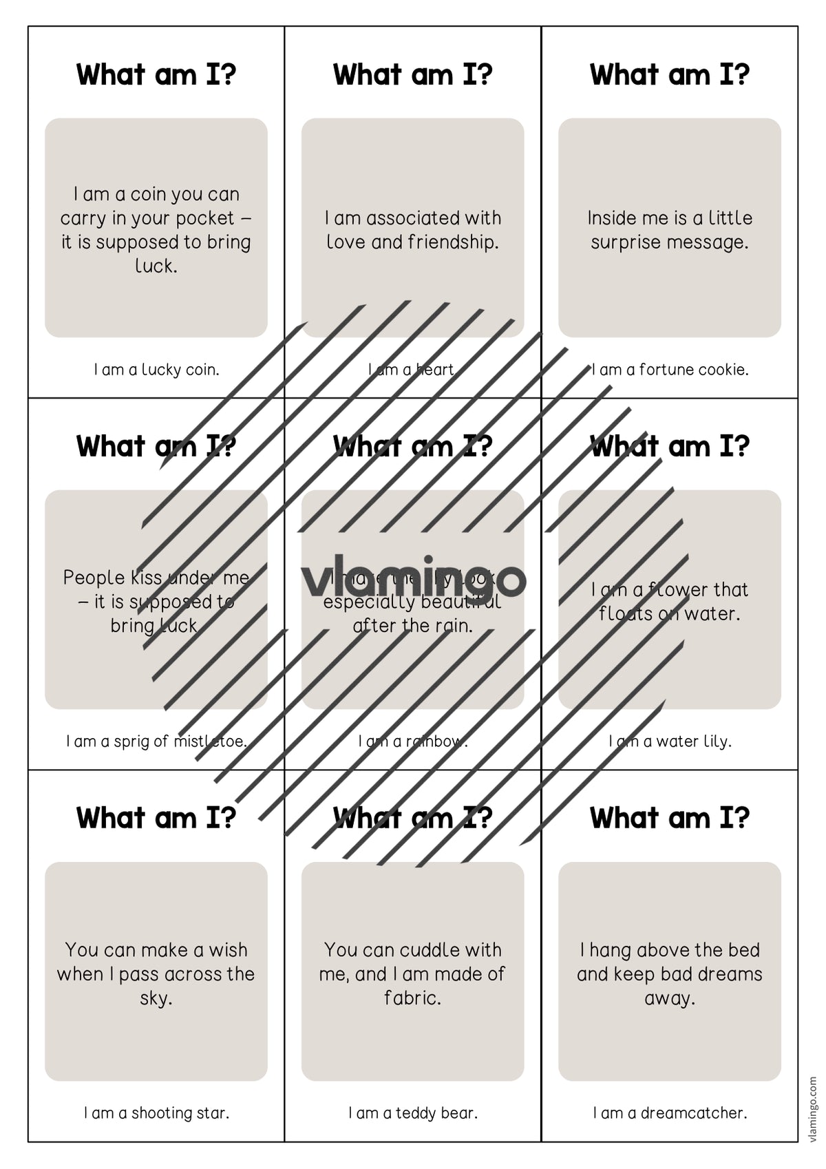 de englisch lucky symbols what am i cards 004