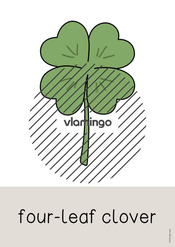 de englisch lucky symbols word and picture cards 004