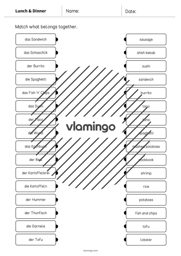 de englisch lunch dinner draw the lines 3 004