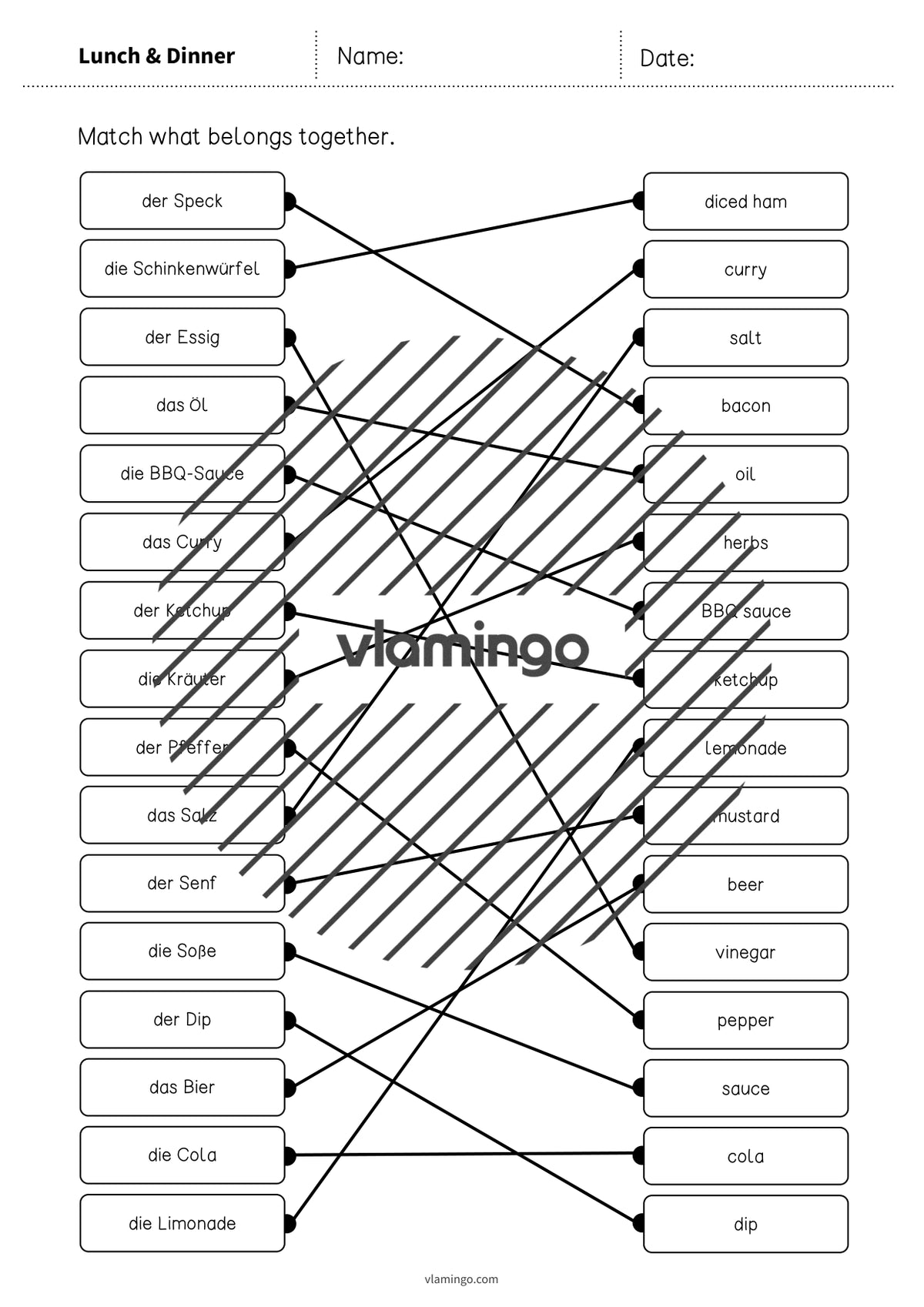 de englisch lunch dinner draw the lines 3 009