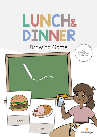 Lunch & Dinner / Mittag- & Abendessen: Drawing Game (Englisch)