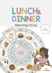 de englisch lunch dinner matching circle 001