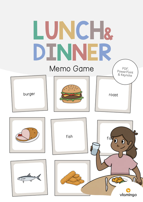 de englisch lunch dinner memo game 001