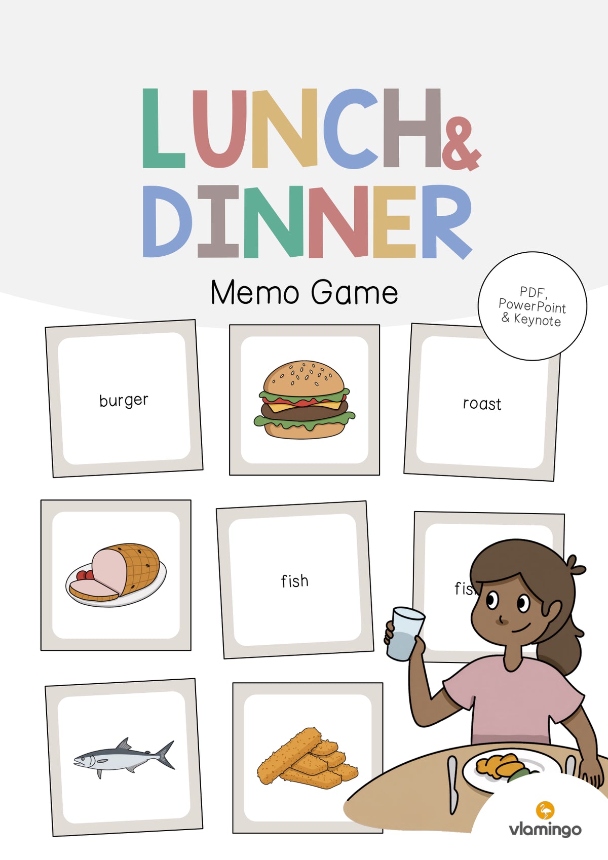 de englisch lunch dinner memo game 001