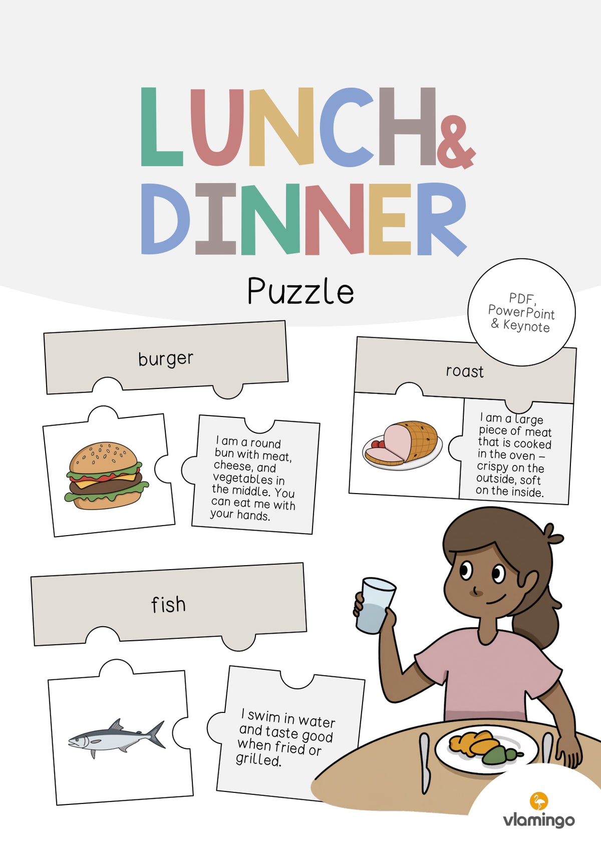 de englisch lunch dinner puzzle 001