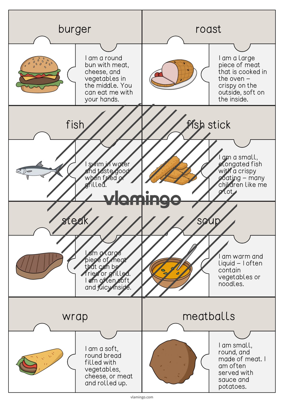 de englisch lunch dinner puzzle 003