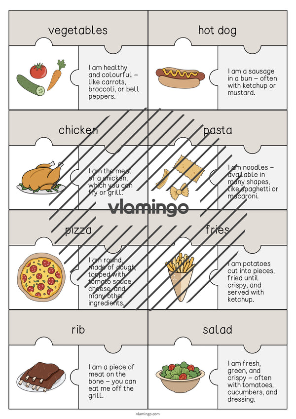de englisch lunch dinner puzzle 004