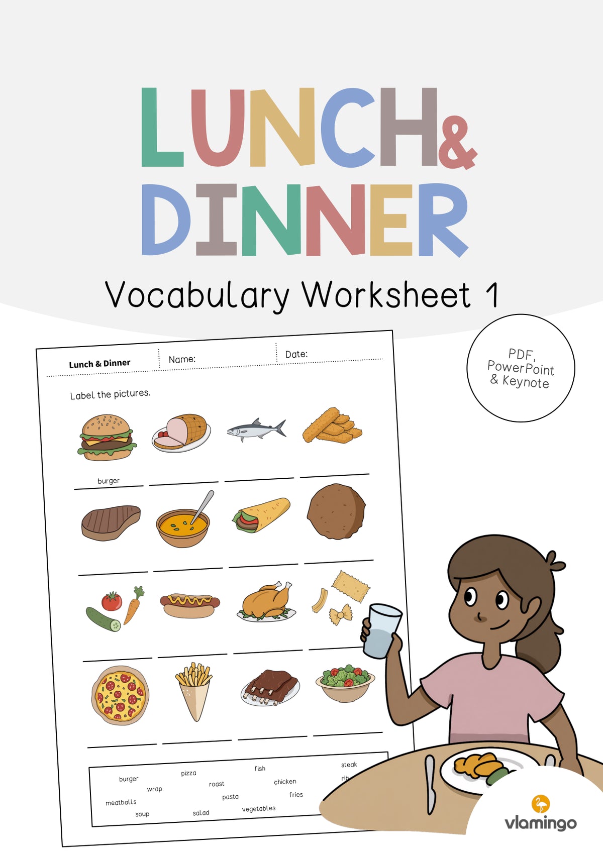 de englisch lunch dinner vocabulary worksheet 1 001