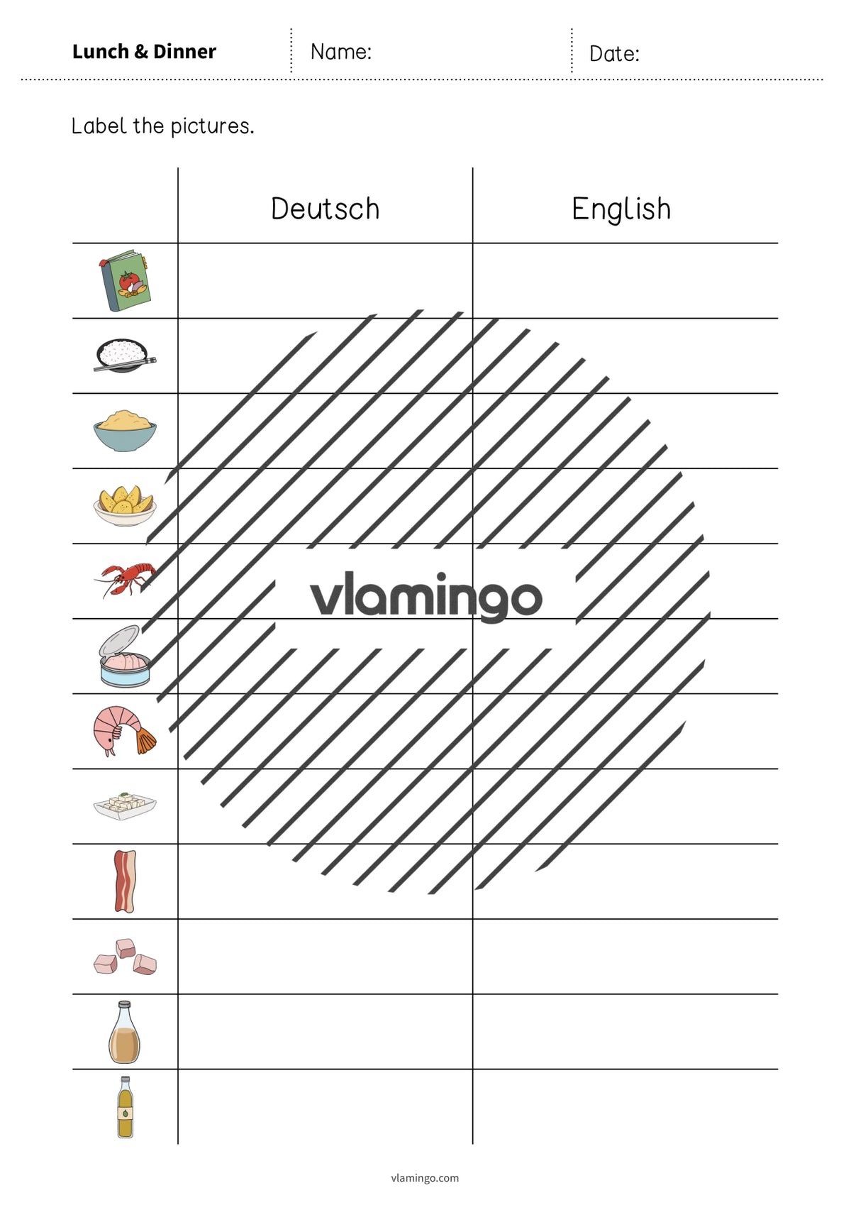 de englisch lunch dinner vocabulary worksheet 3 005