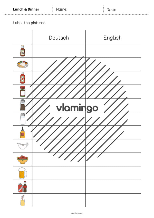 de englisch lunch dinner vocabulary worksheet 3 006