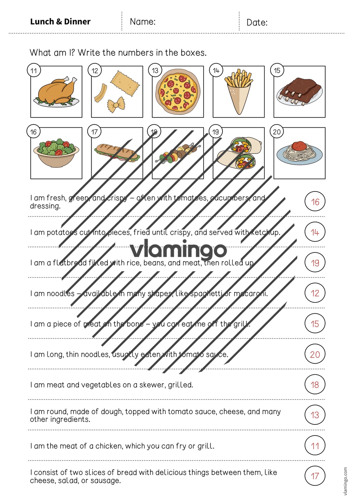 de englisch lunch dinner what am i worksheet 008