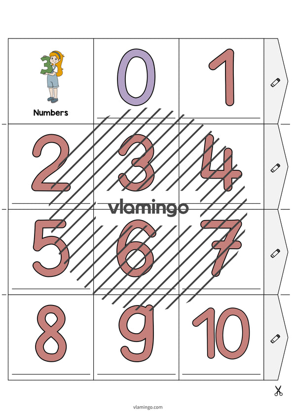 de englisch numbers accordion fold 017